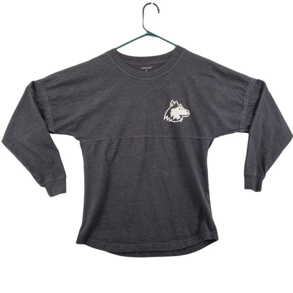 Northern Illinois Huskies Shirt Men's Long Sleeve Pullover Tee NCAA Black Small - Picture 1 of 12